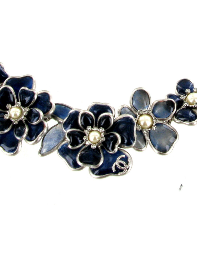 Serre-tête CHANEL en pâte de verre fleurette