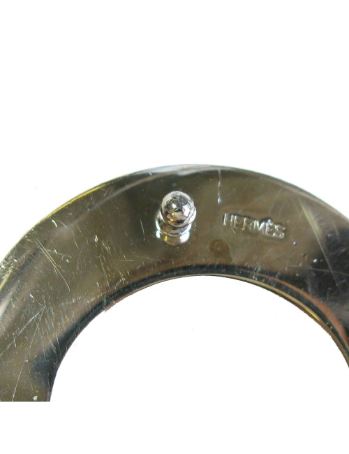 xxx Ceinture HERMES  T72 en cuir box bleu marine et fer à cheval clouté