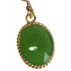 MARGUERITE DE VALOIS stud earrings in light green molten glass