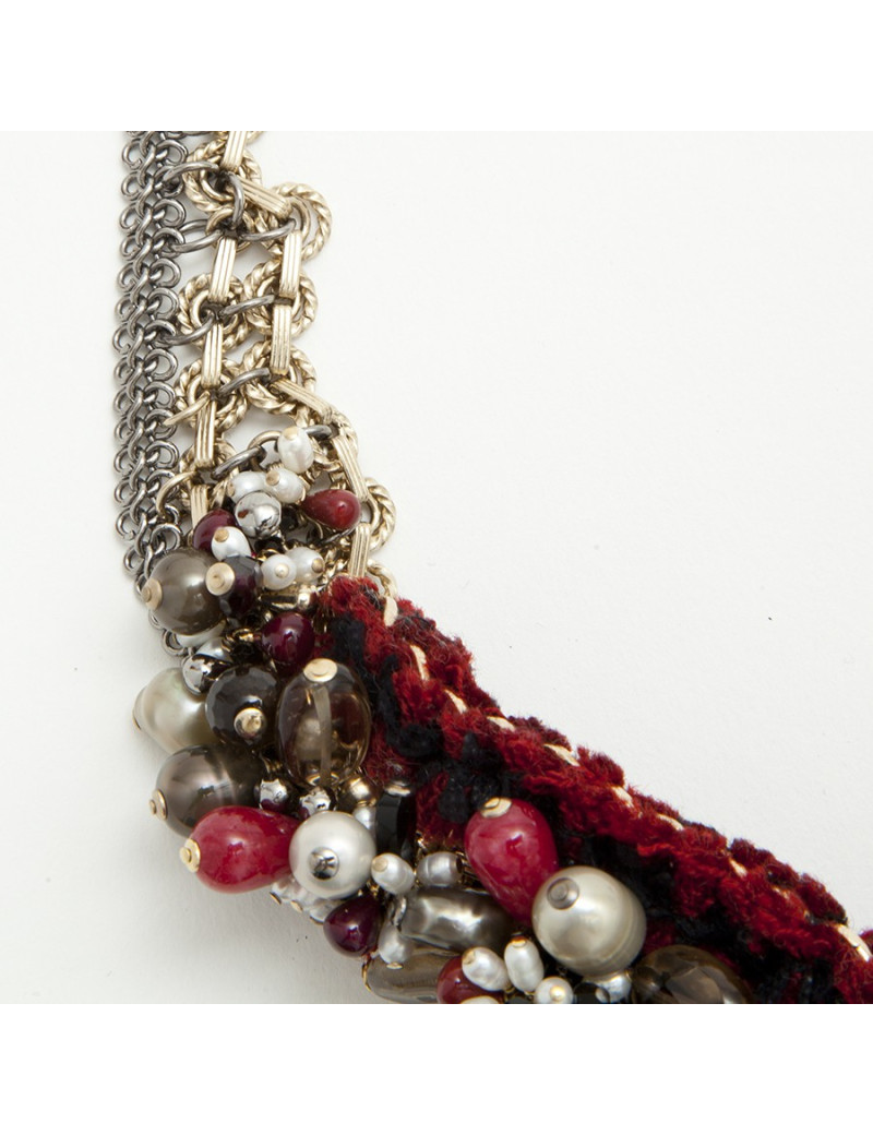 Ceinture  CHANEL "Paris-Bombay"  "CC" perles nacrées et strass