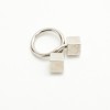 LOUIS VUITTON 2 dice Ring in silver plated metal size 53EU 6.5US