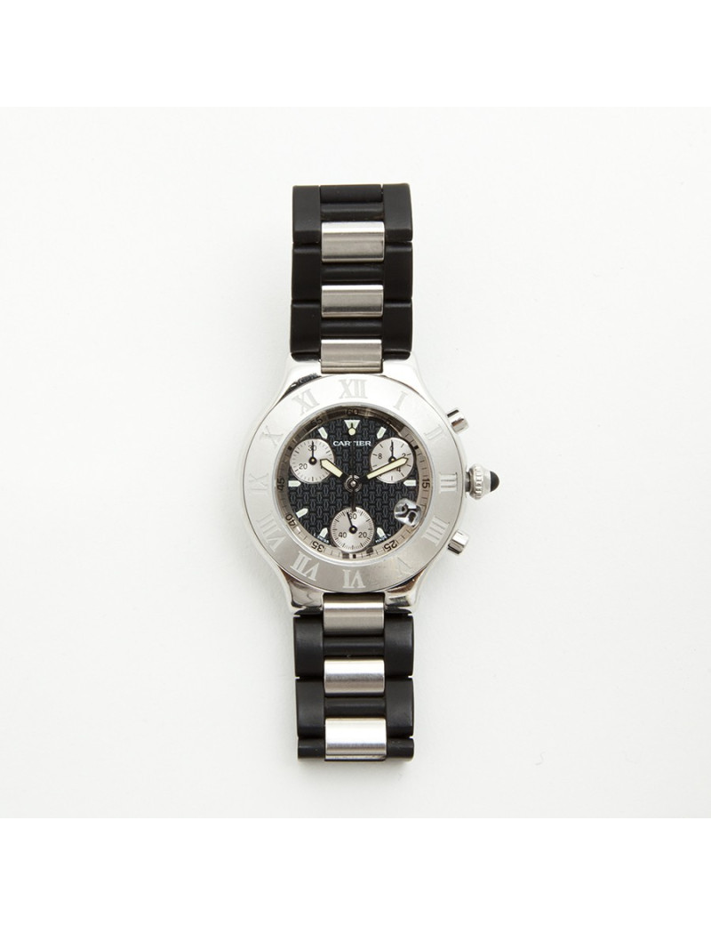 Montre  21 CARTIER Chronoscaph acier Homme