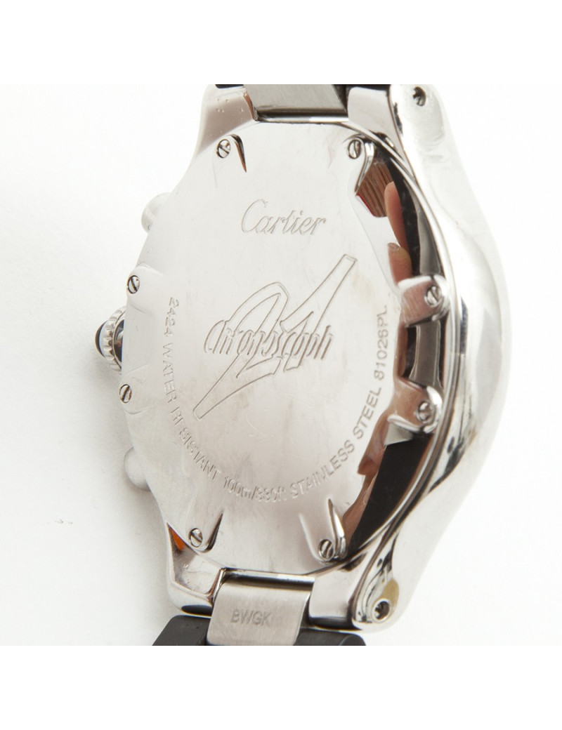 CARTIER 21 Chronoscaph Stainless Steel Quartz Wristwatch for men