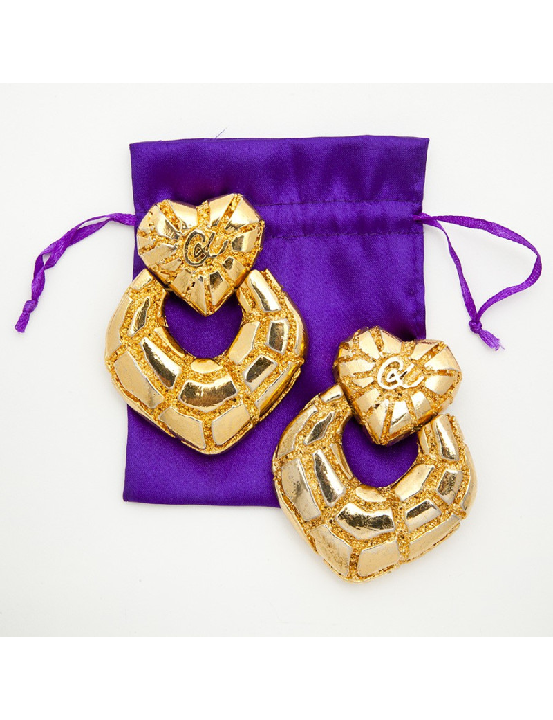 Imposantes boucles d'oreille clips CHRISTIAN LACROIX Vintage