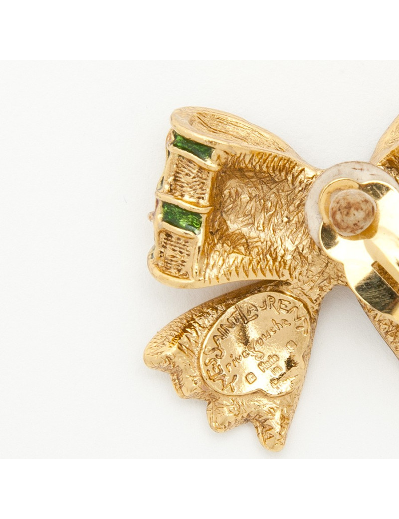 Boucles d'oreille clips YSL  YVES SAINT LAURENT vintage