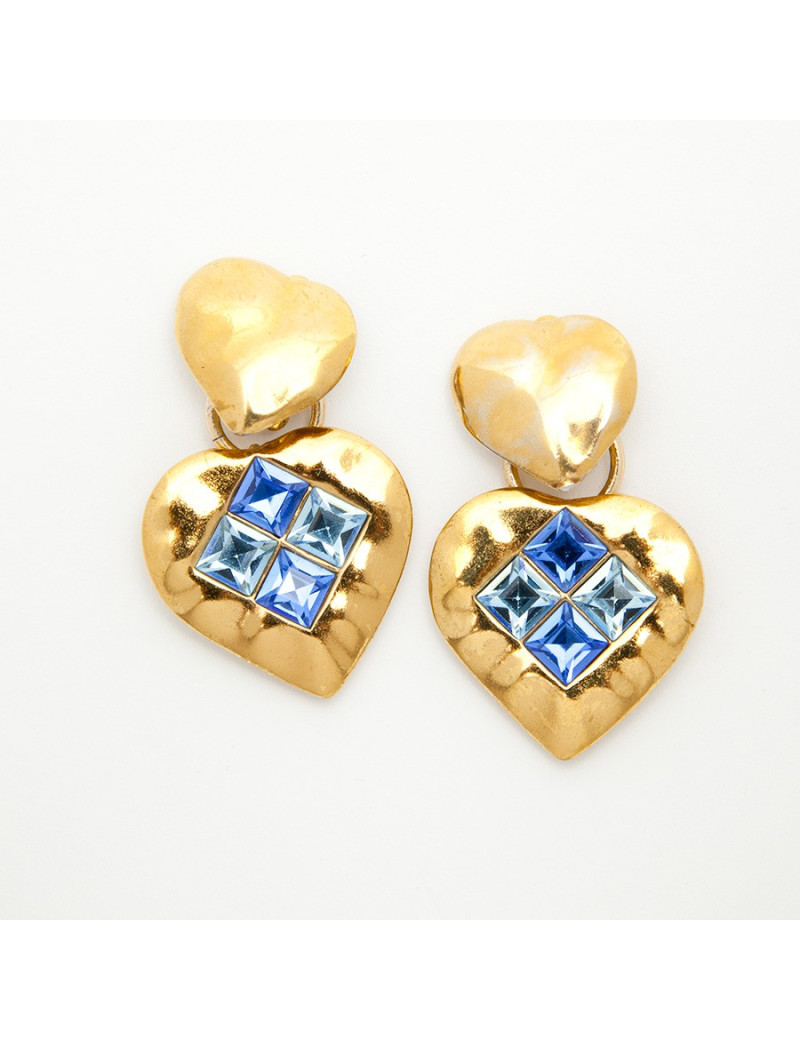 Boucles d'oreille pendantes YSL YVES SAINT LAURENT Vintage