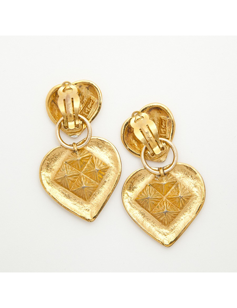 Boucles d'oreille pendantes YSL YVES SAINT LAURENT Vintage