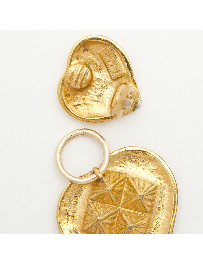 Boucles d'oreille pendantes YSL YVES SAINT LAURENT Vintage
