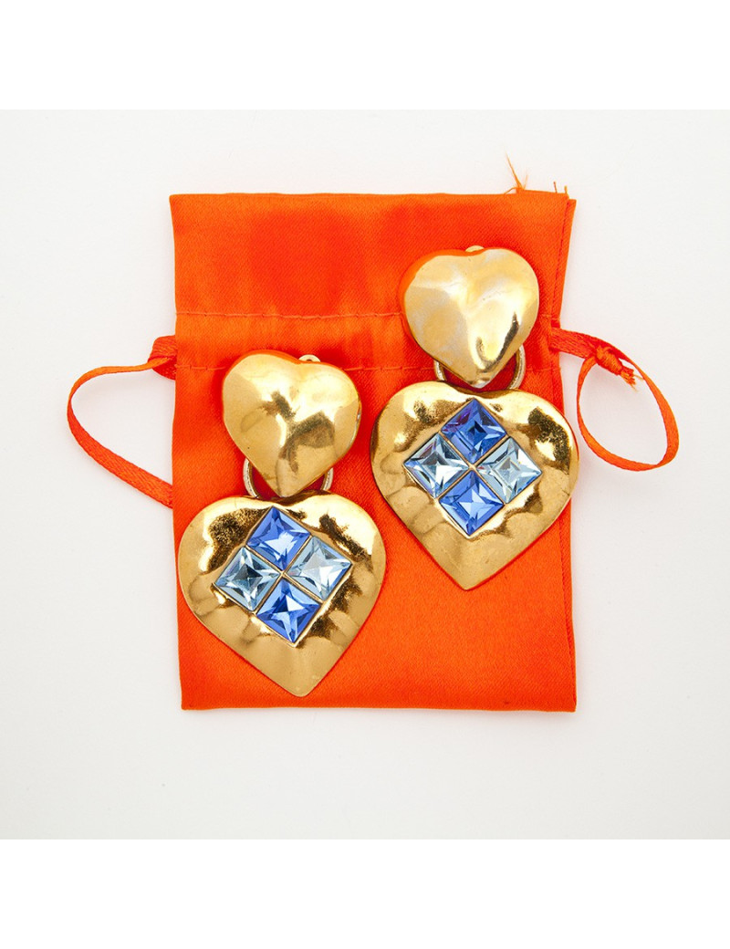 Boucles d'oreille pendantes YSL YVES SAINT LAURENT Vintage