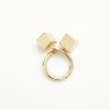 LOUIS VUITTON Ring with 2 dice in gilded metal size 50FR