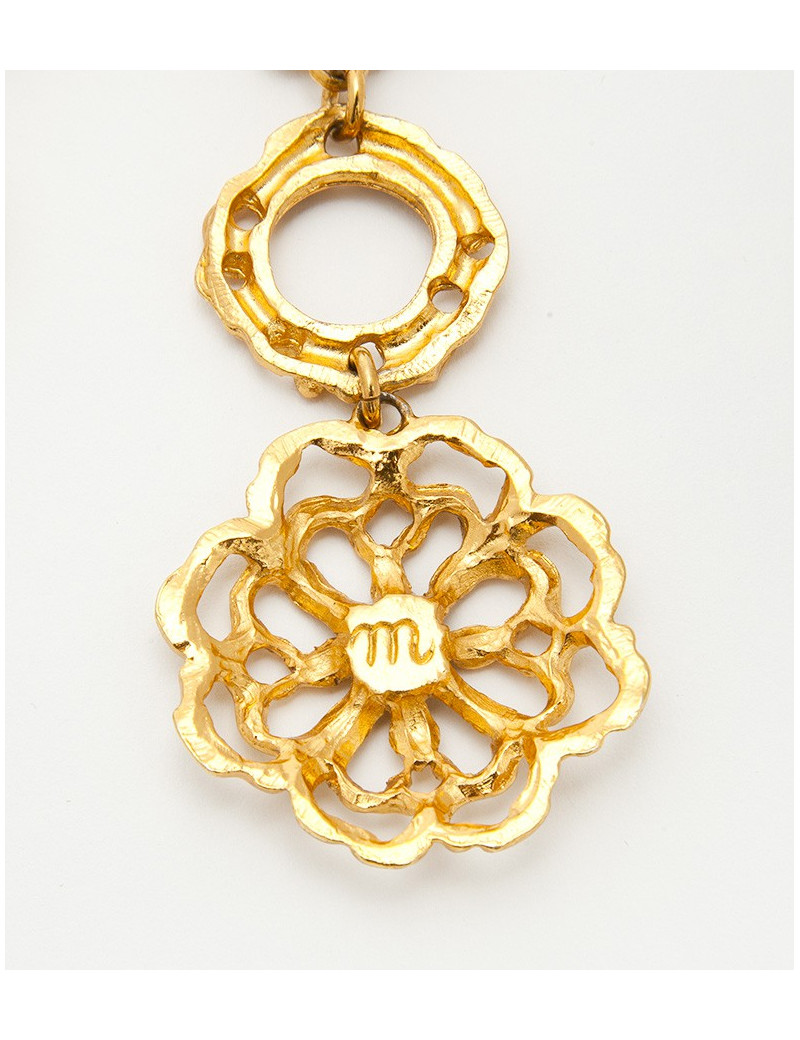 boucles d'oreille pendantes clips CHRISTIAN LACROIX Vintage