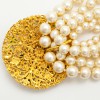 MARGUERITE DE VALOIS Couture 5 Rows Necklace in Pearls and Molten Glass
