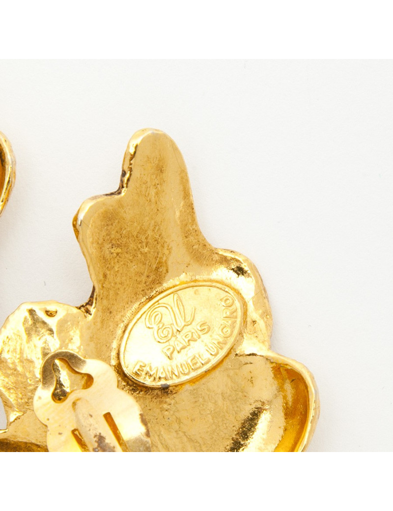 boucles d'oreille clips EMANUEL UNGARO Vintage