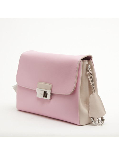 Sac Diorling DIOR cuir rose et sable
