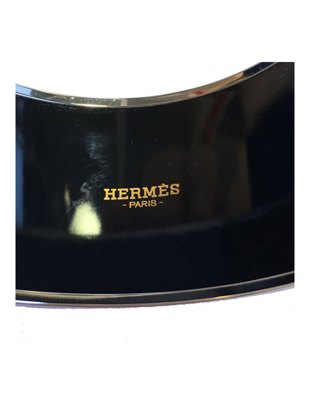 Bracelet HERMES en émail motif Collier de Chien