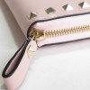VALENTINO 'Rockstud' wallet in pink leather