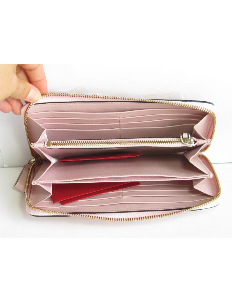 VALENTINO 'Rockstud' wallet in pink leather