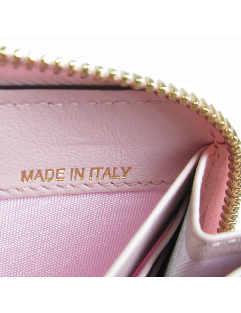 VALENTINO 'Rockstud' wallet in pink leather