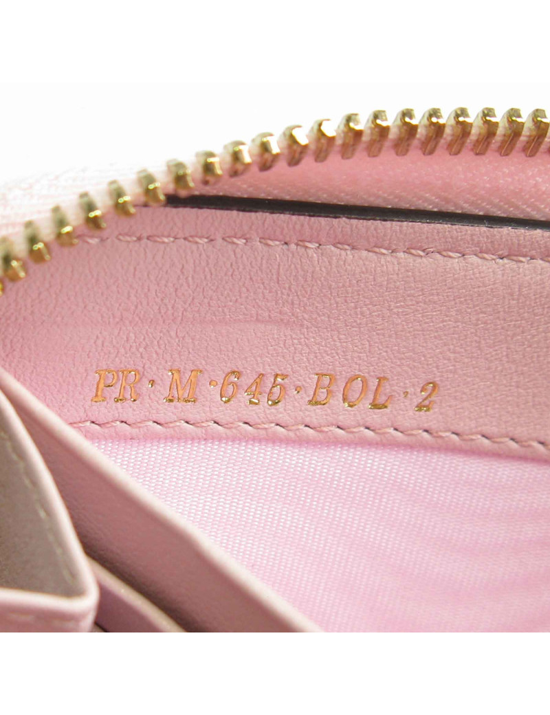 xxx Portefeuille VALENTINO Rockstud en cuir rose