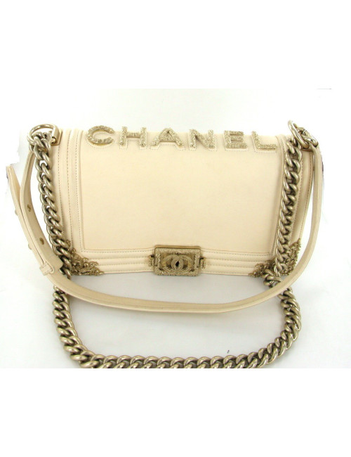 Sac bijoux CHANEL Couture boy couleur écrue