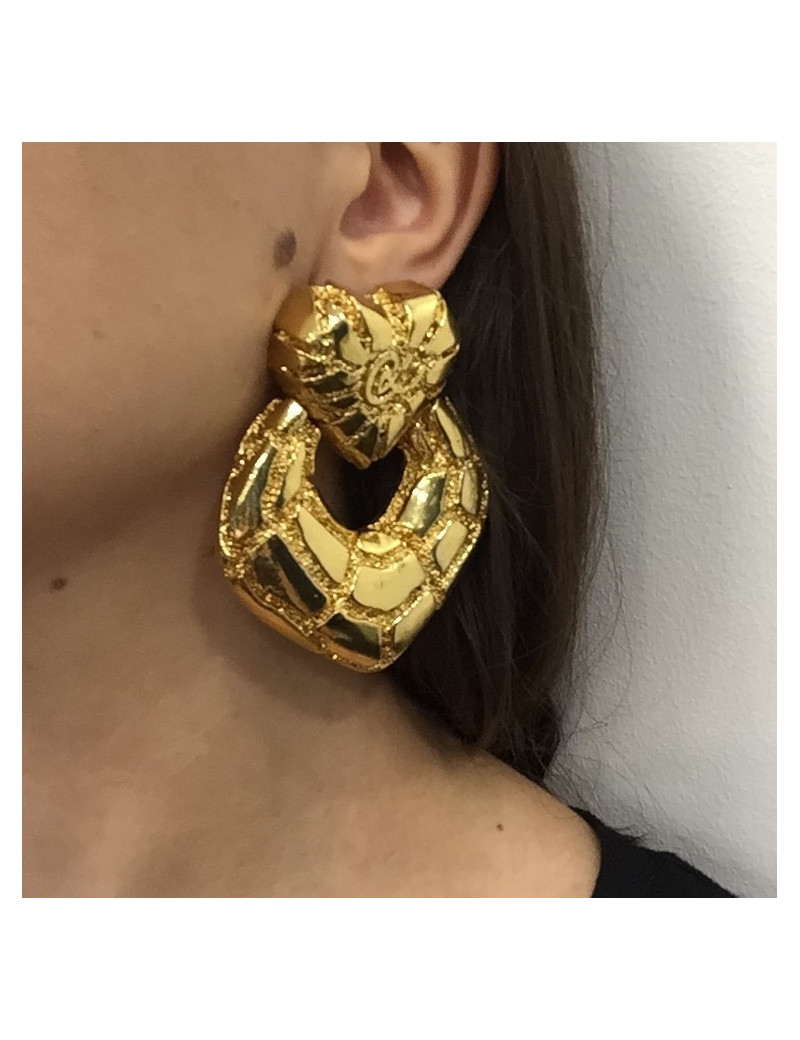 Imposantes boucles d'oreille clips CHRISTIAN LACROIX Vintage