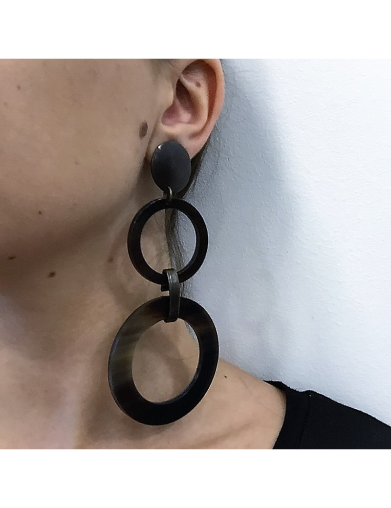 Boucles d'oreille Clips pendantes LA TRIBU RIGAUX