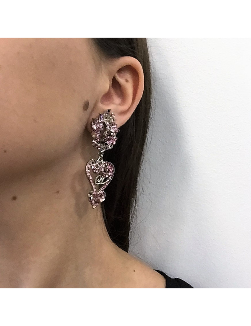 boucles d'oreille pendantes clips CHRISTIAN LACROIX Vintage