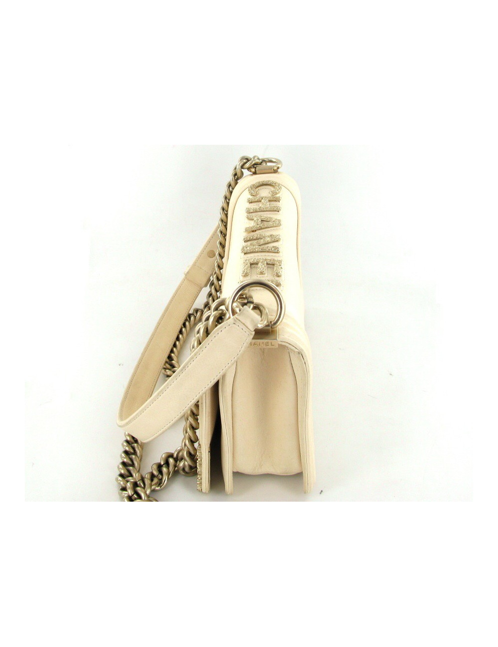 Sac bijoux CHANEL Couture boy couleur écrue