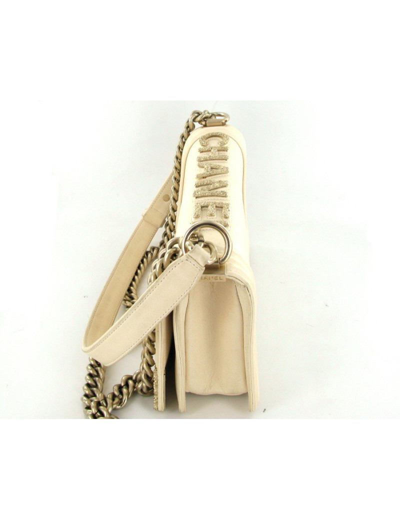 Sac bijoux CHANEL Couture boy couleur écrue