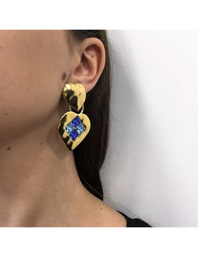 Boucles d'oreille pendantes YSL YVES SAINT LAURENT Vintage