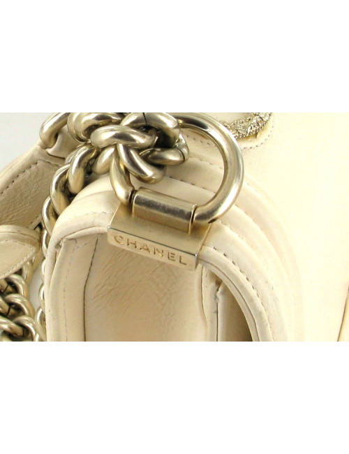 Sac bijoux CHANEL Couture boy couleur écrue