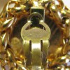  CHANEL vintage 'ear of wheat' clip-on earrings in gilded metal