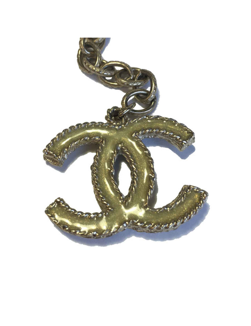 CHANEL Gilded metal chains belt