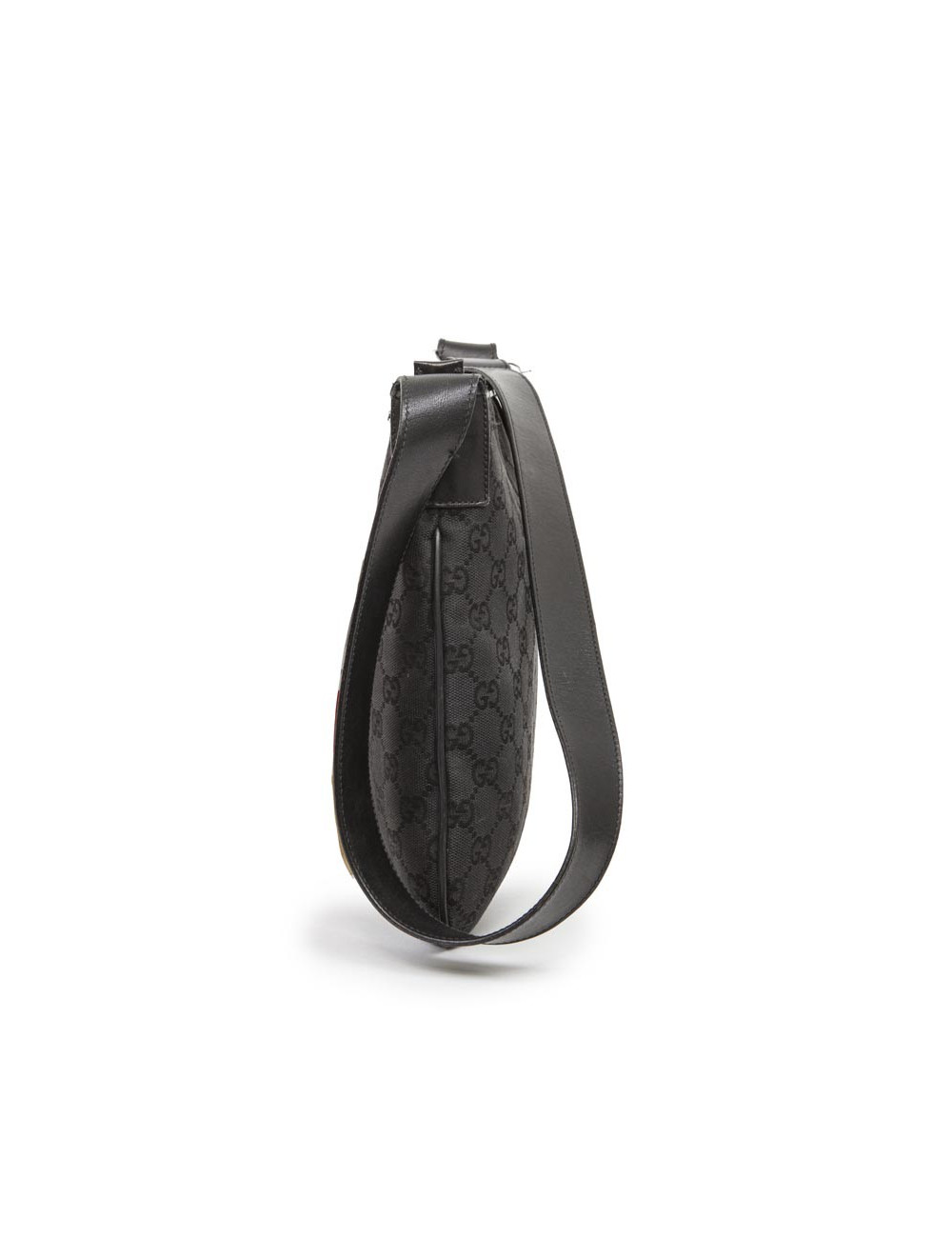 Petit sac  GUCCI en toile noire monogram