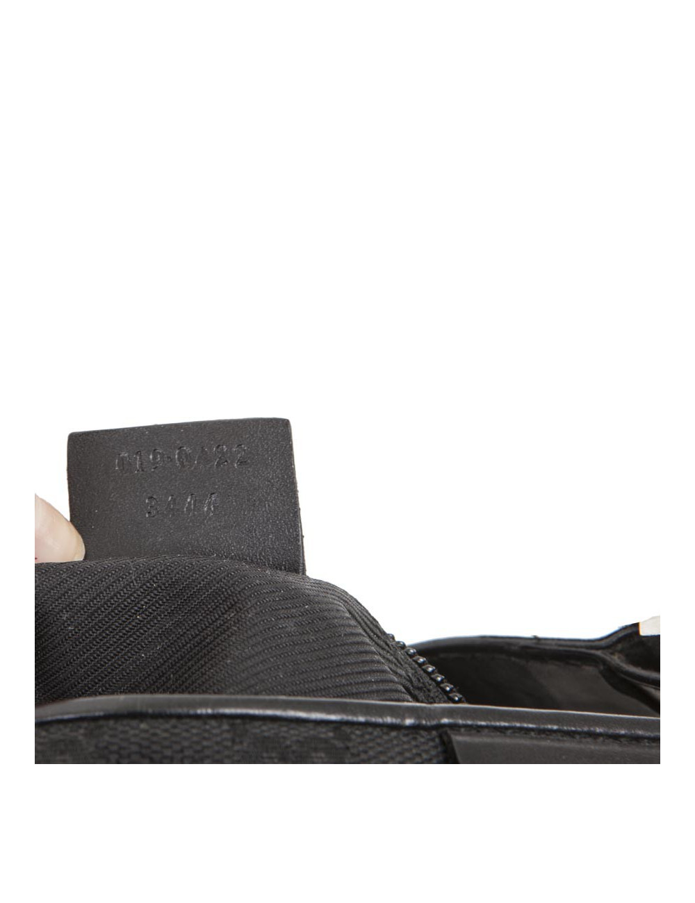 Petit sac  GUCCI en toile noire monogram