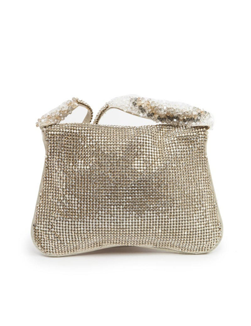 Clutch Crystal golden shadow SWAROVSKI mesh