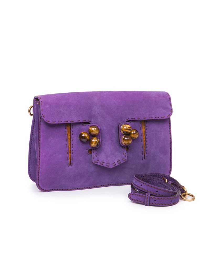 FENDI bag in purple peccary leather