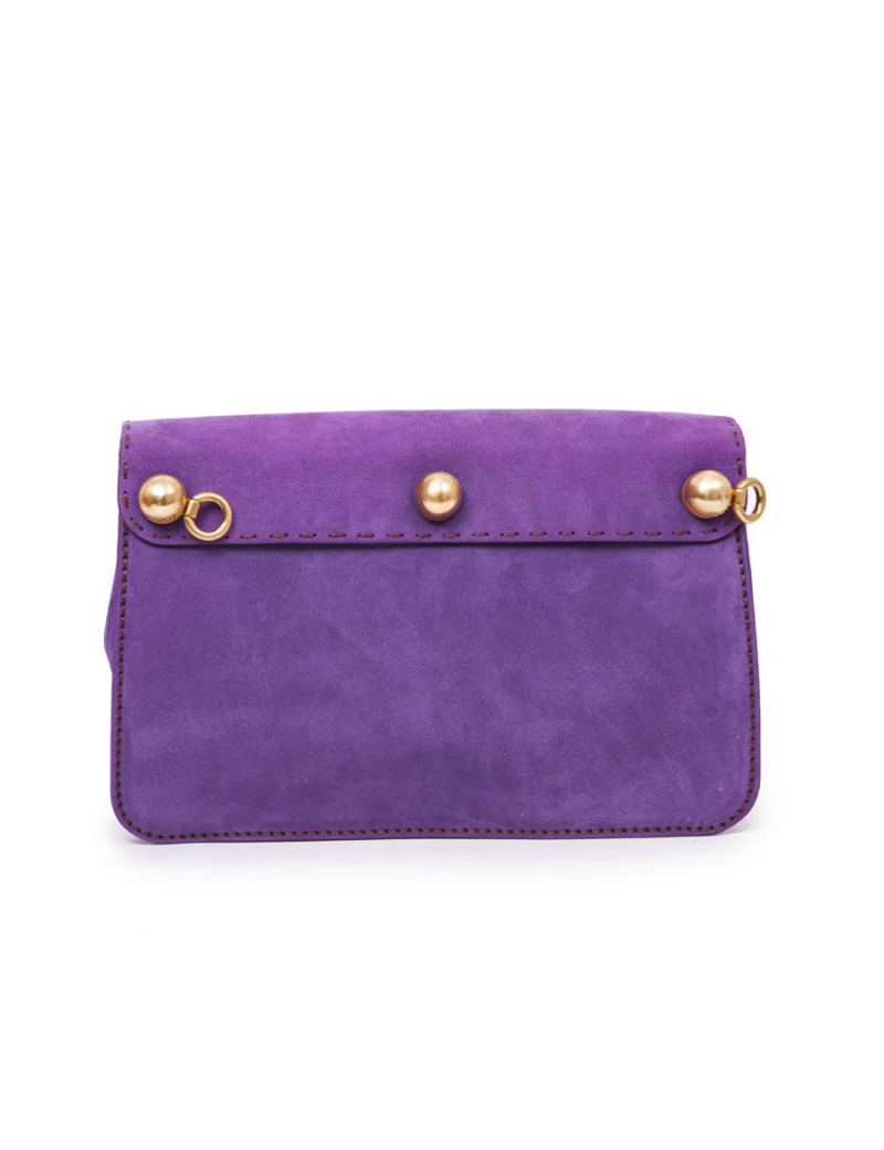 FENDI bag in purple peccary leather