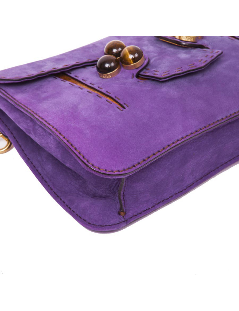 FENDI bag in purple peccary leather