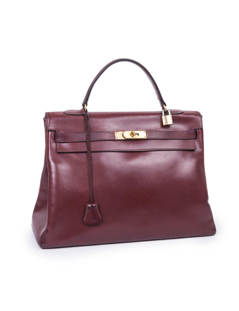 Sac Kelly  35 HERMES "24 Faubourg" en cuir box 