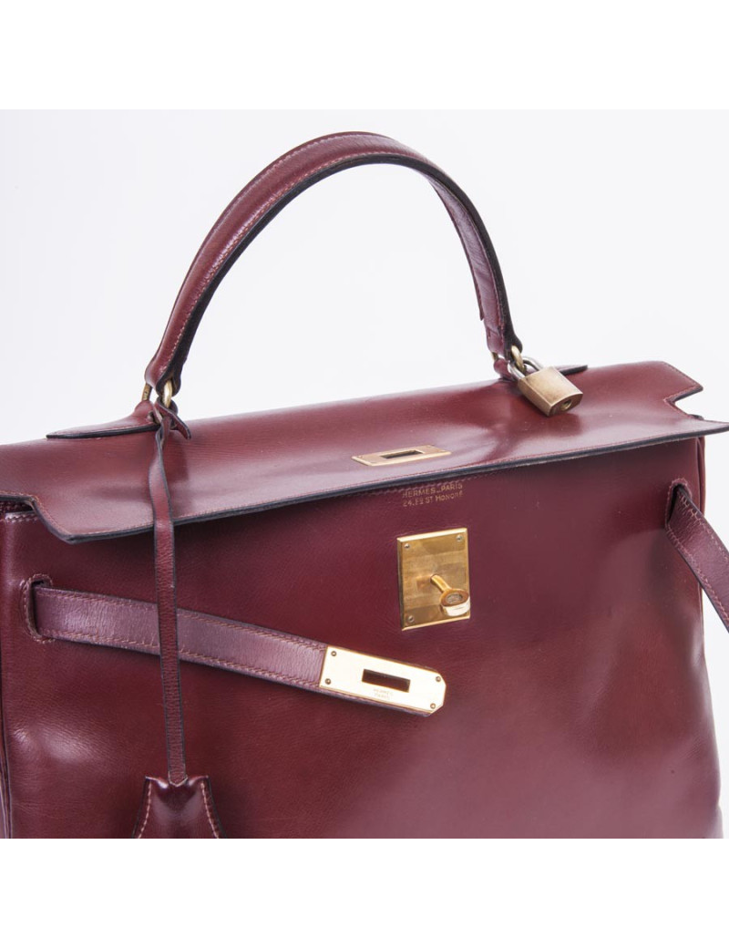 Sac Kelly  35 HERMES "24 Faubourg" en cuir box 