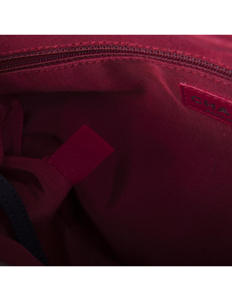 Sac Hobo CHANEL Gabrielle de Chanel en cuir bicolore bleu nuit et noir