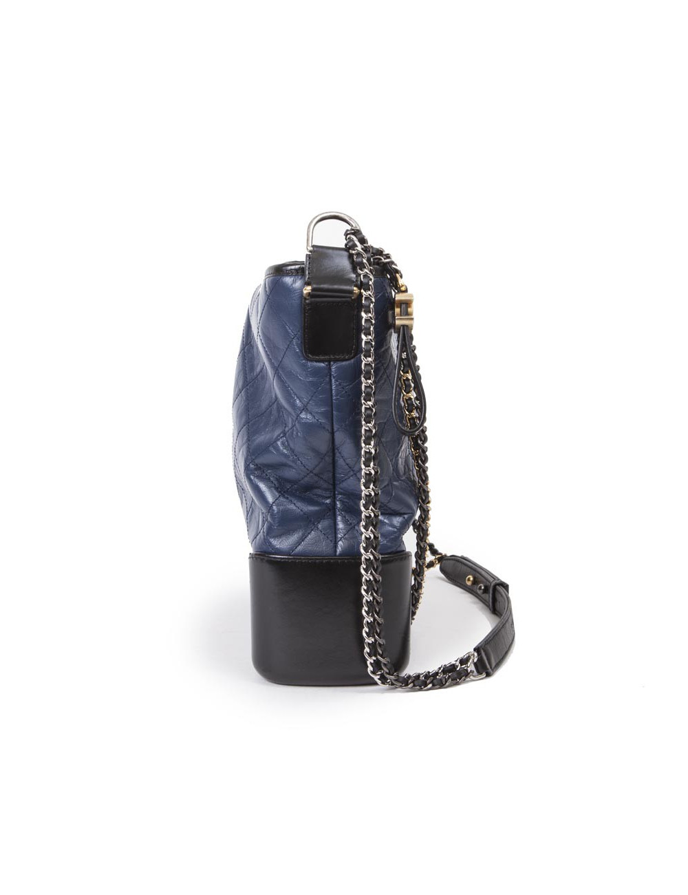 Sac CHANEL Gabrielle bicolore bleu nuit et noir