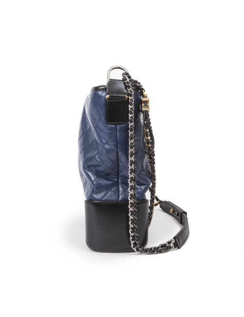 Sac CHANEL Gabrielle bicolore bleu nuit et noir