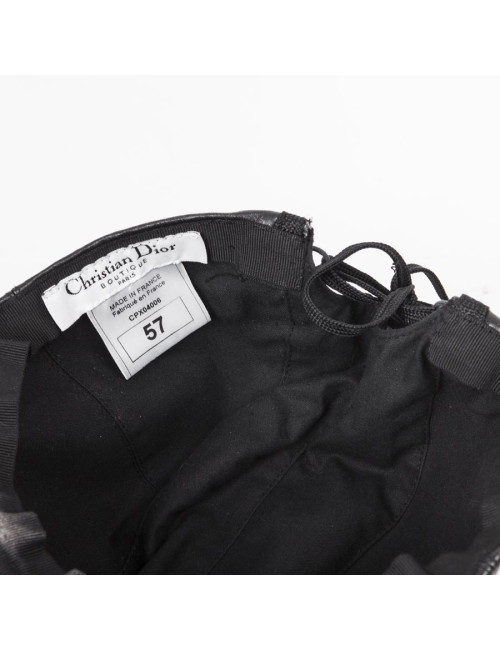 Casquette DIOR T 57 cuir noir