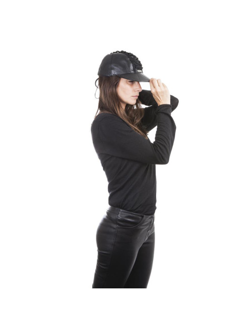 Casquette DIOR T 57 cuir noir