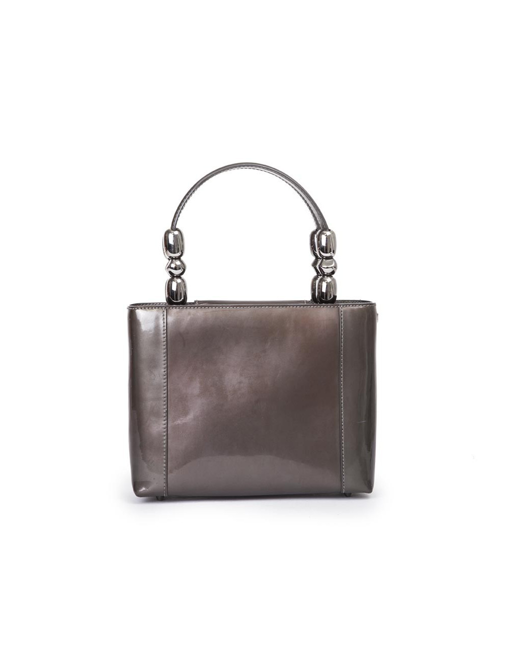 Sac Lady D  DIOR cuir verni  brun