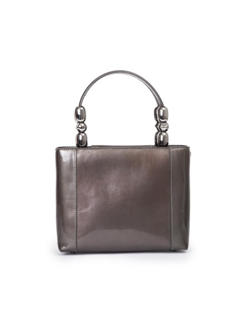 Sac Lady D  DIOR cuir verni  brun
