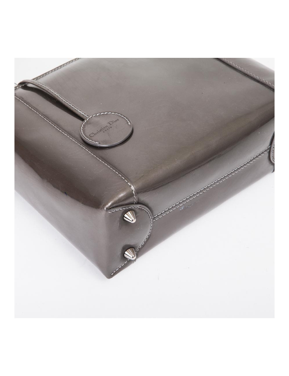 DIOR ' Lady D DIOR' in brown patent leather