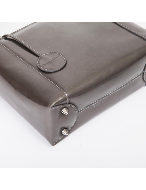 DIOR ' Lady D DIOR' in brown patent leather